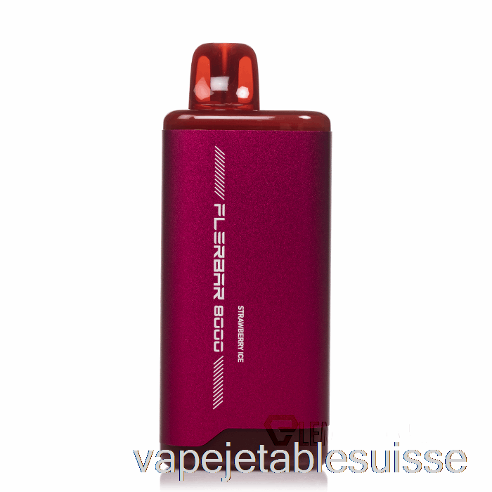 Vape Suisse Flerbar 8000 Glace à La Fraise Jetable